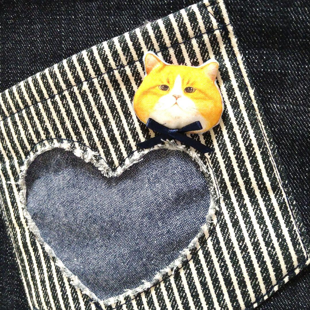 お*ん様 コヤンイサムチョン☆スクエアトートバッグ　デニム＆もこもこボア　ふてに