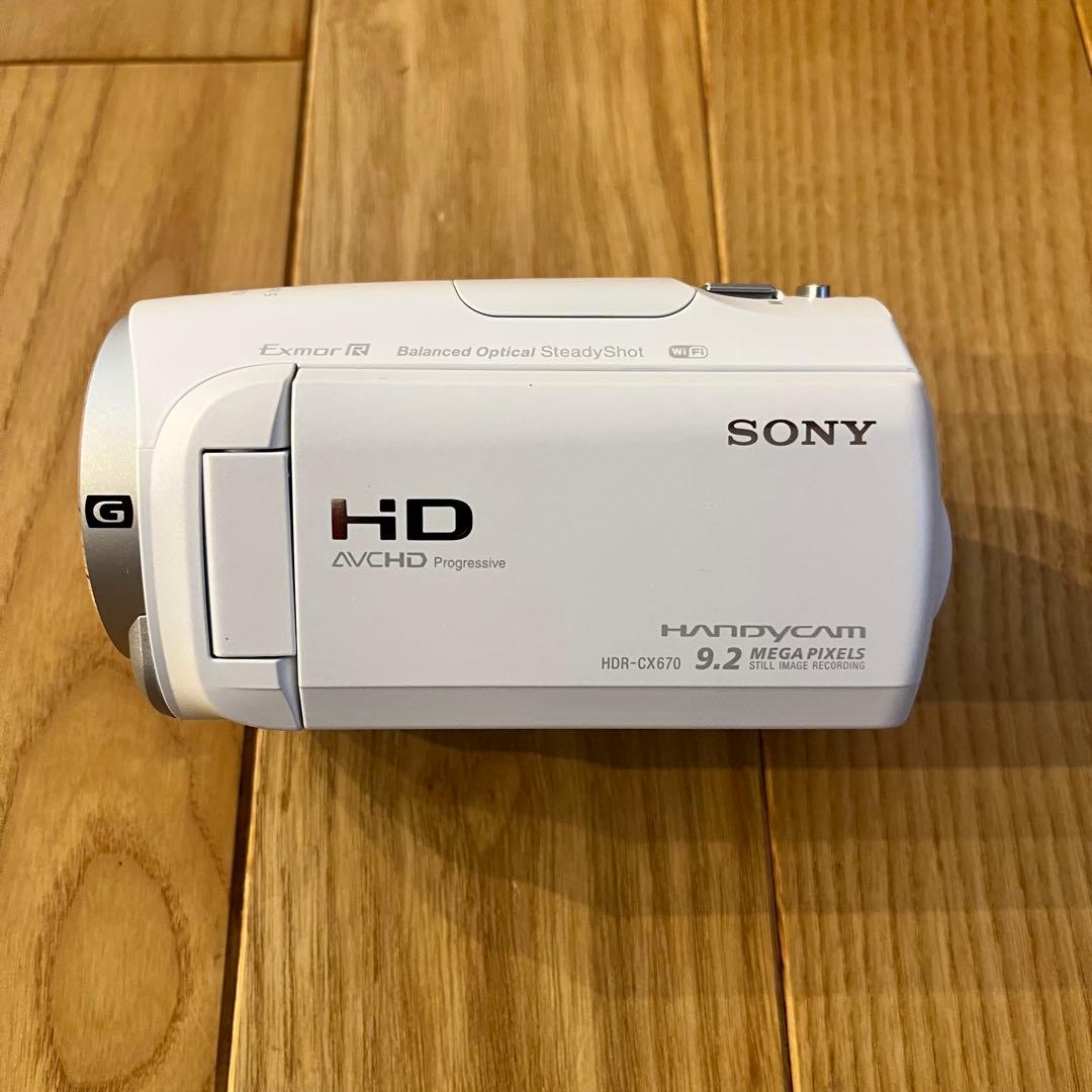 【美品】SONY HANDYCAM HDR-CX670 ホワイト