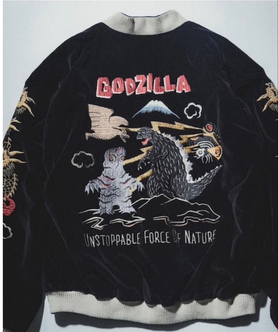 M TAILOR TOYO BEAMS JAPAN GODZILLA スカジャン