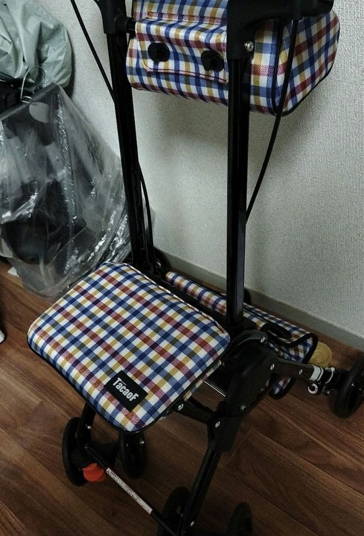 幸和製作所シルバーカーコンパクトタイプ チェック柄 CPS02