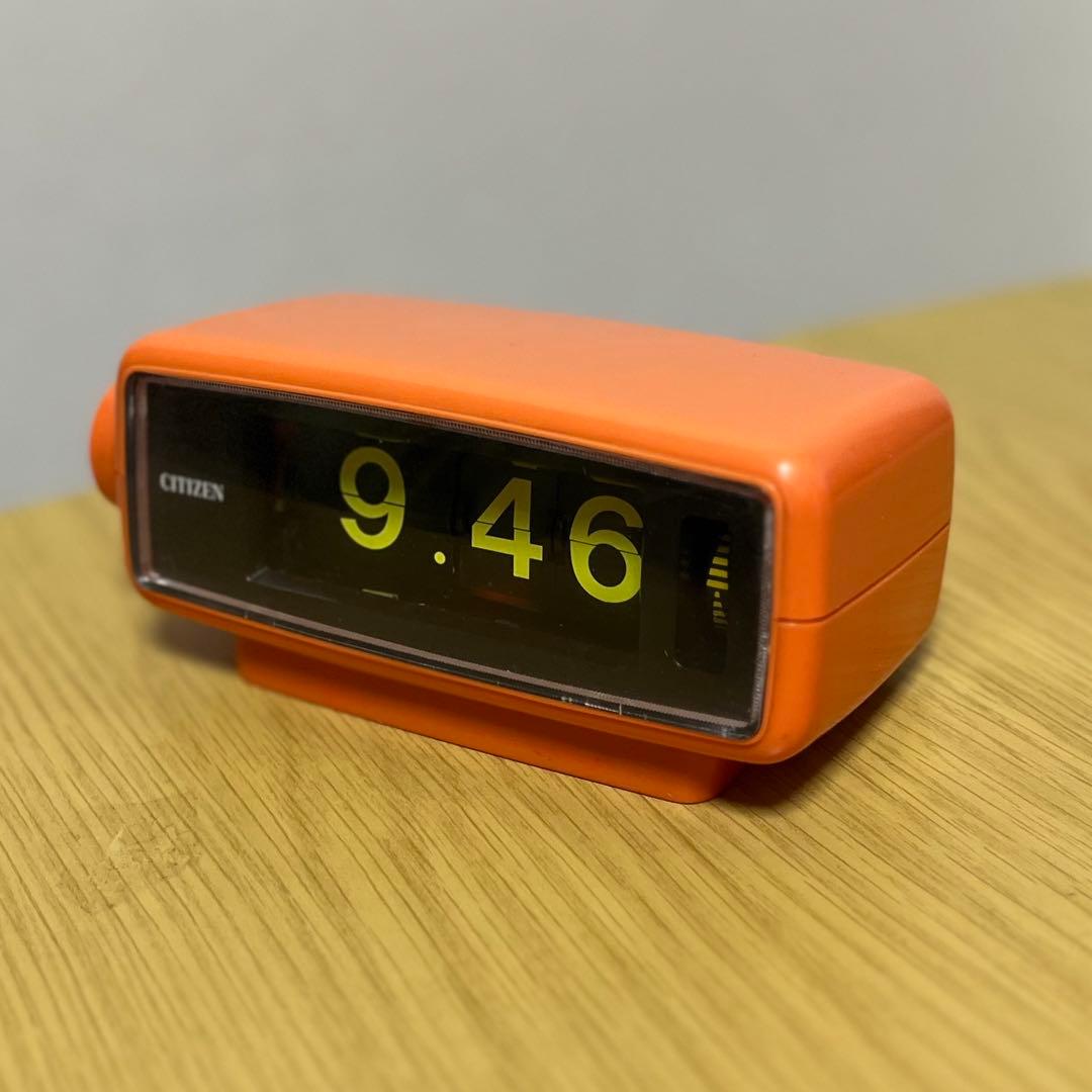 【メンテ済・動作正常】CITIZENパタパタ時計 リーフタイム012