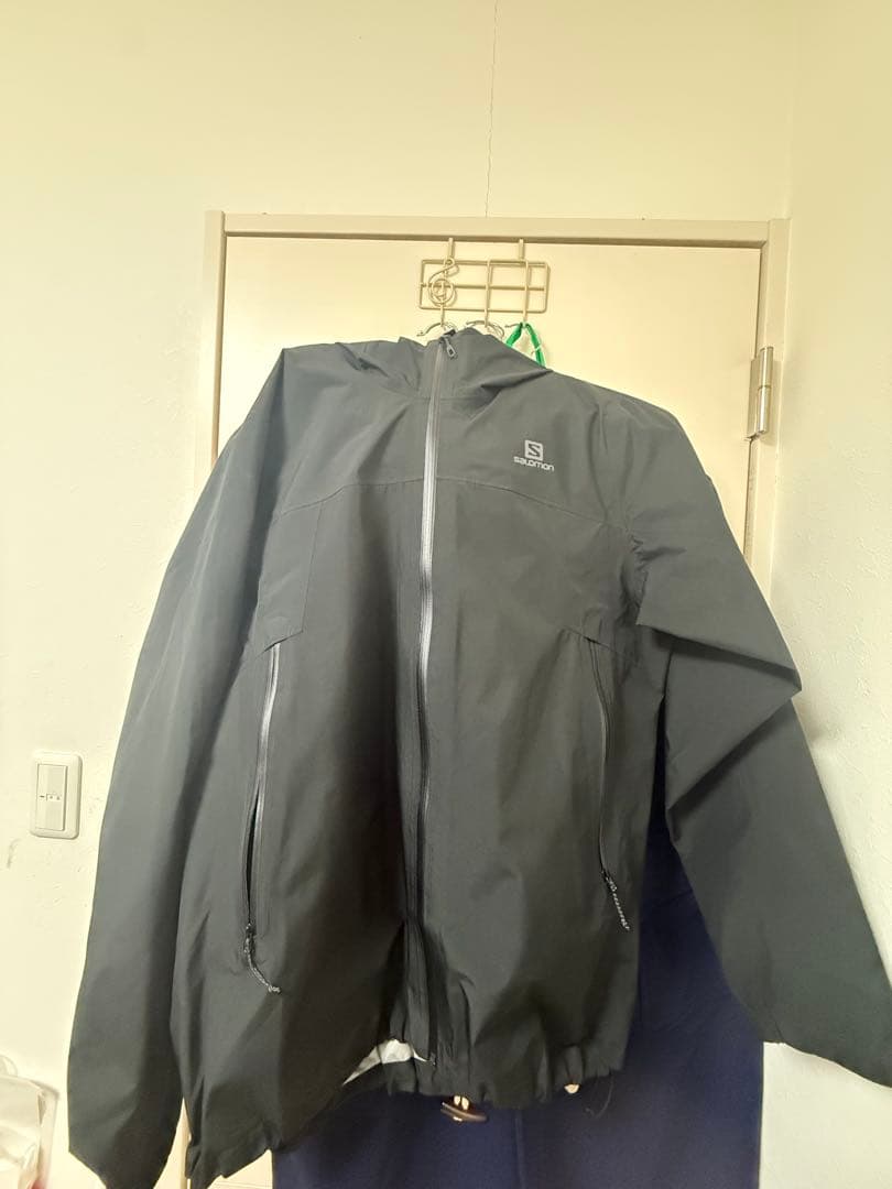 Salomon GORE-TEX ブラック マウンテンパーカー シェルジャケット