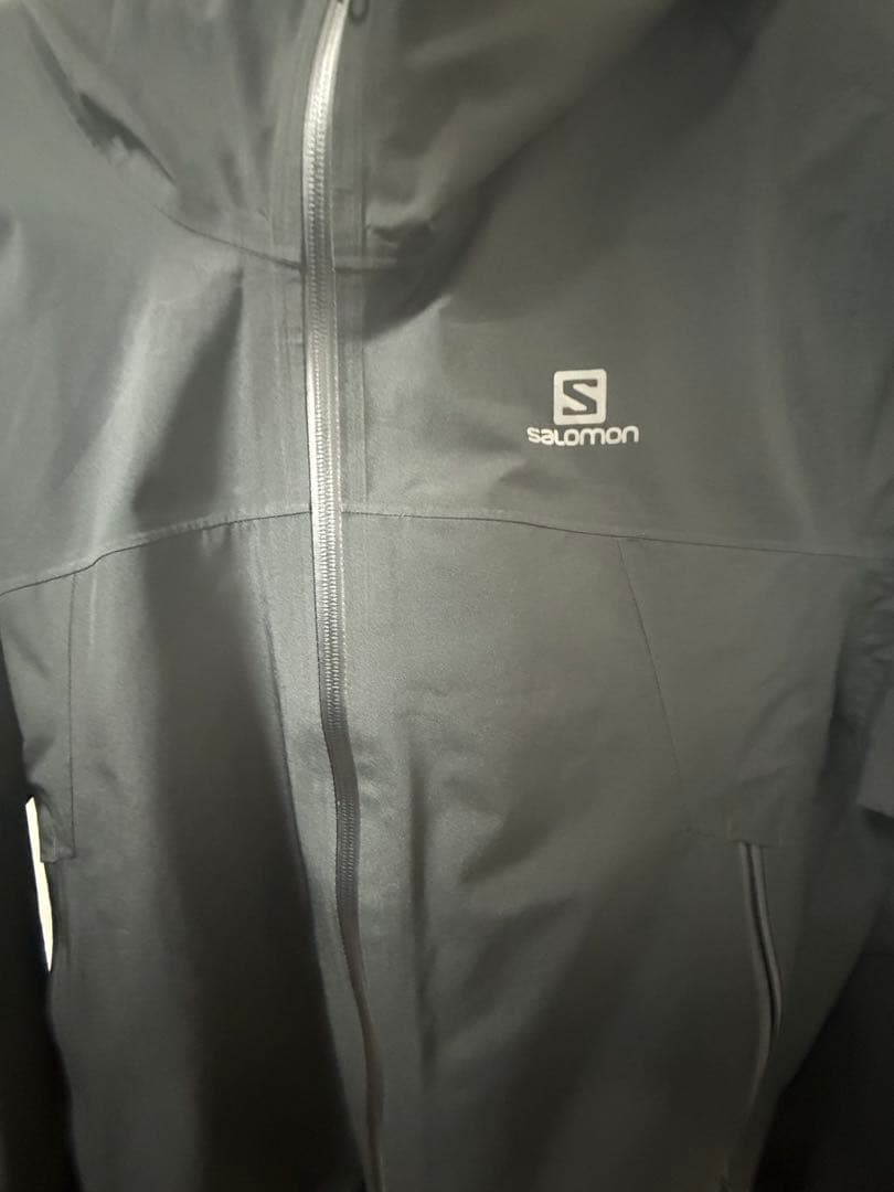 Salomon GORE-TEX ブラック マウンテンパーカー シェルジャケット