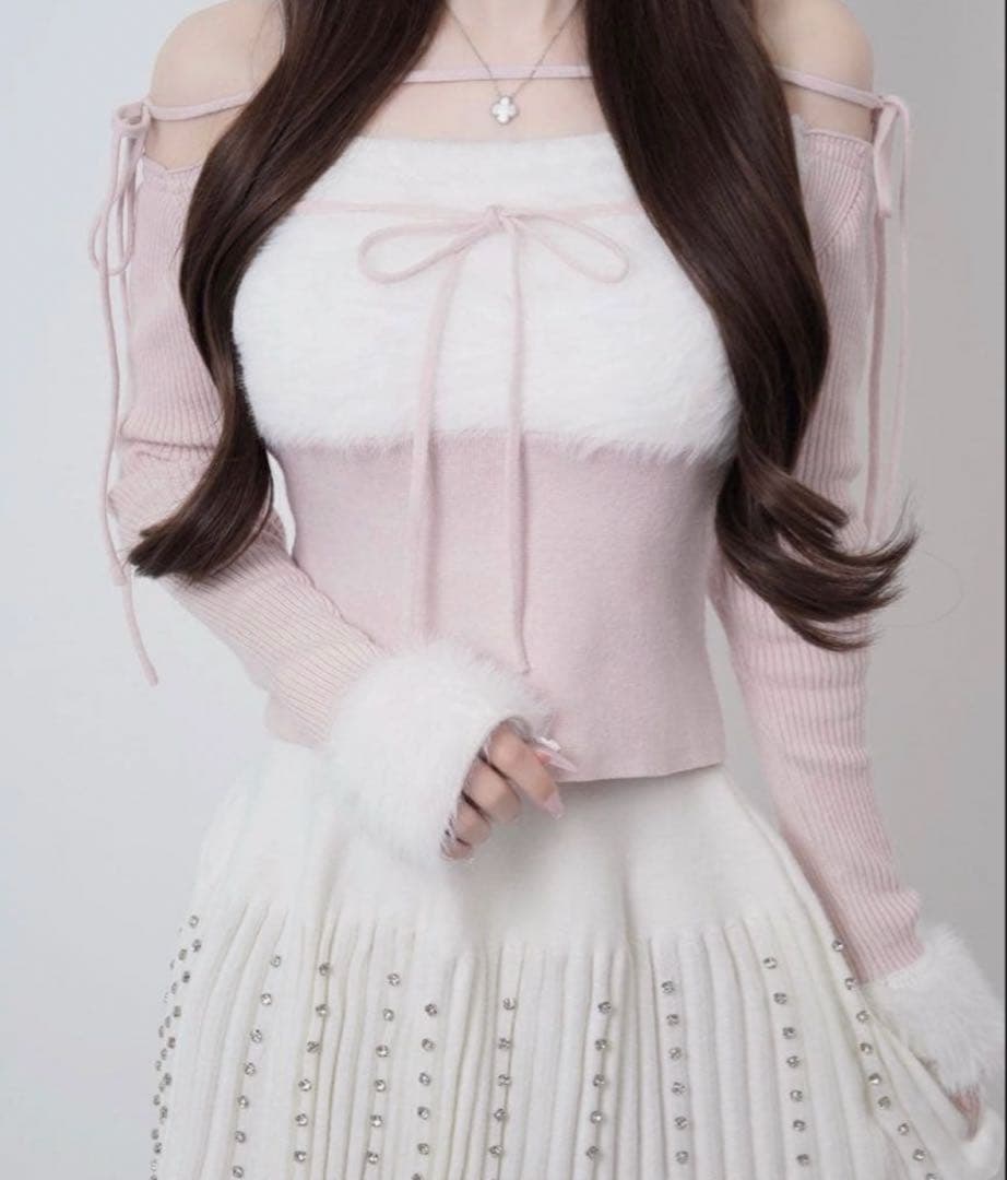 ルミニョン ニット トップス pink