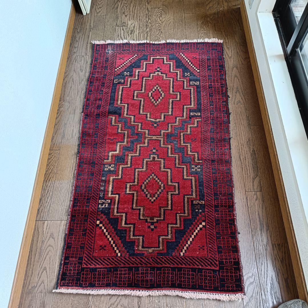 専用　ビンテージ トライバル ラグ キリム 絨毯 バルーチ 手織り