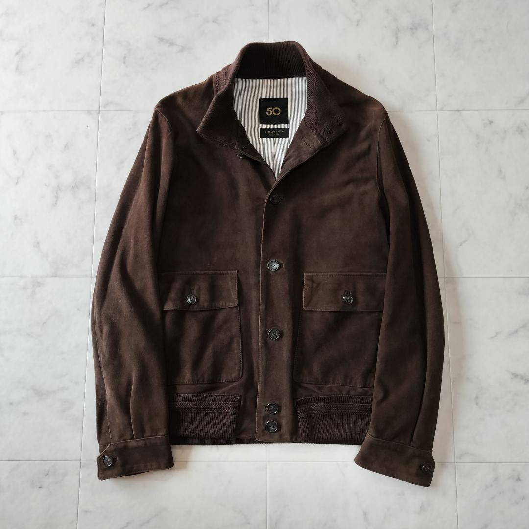 チンクアンタ A-1型 バルスターブルゾン 48 M ダークブラウン イタリア製
