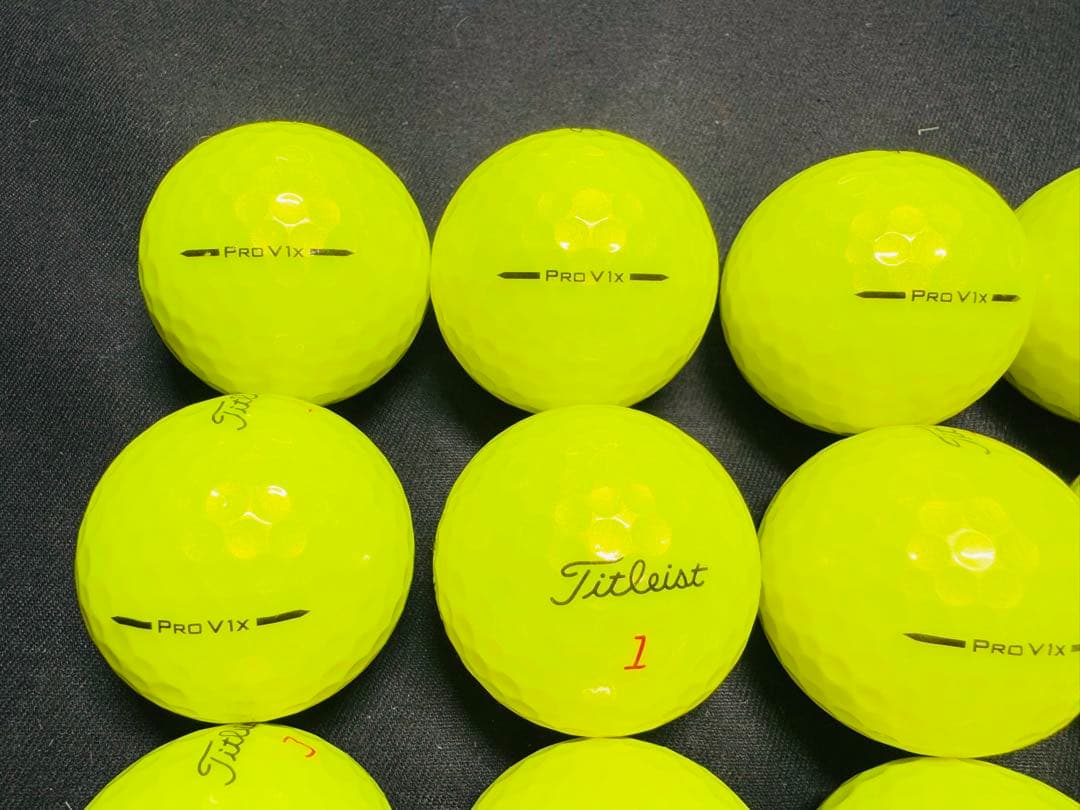 最新 タイトリストPRO V1X 2025年モデル 20個　　イエロー