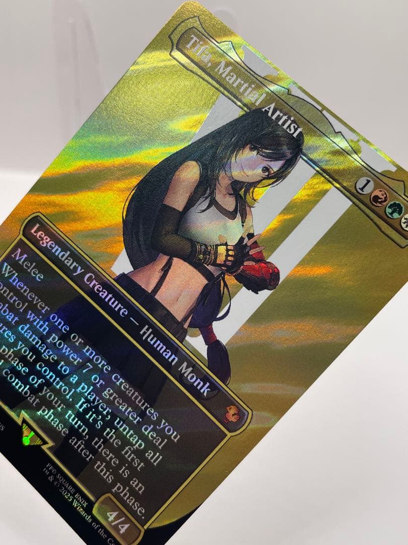 希少 EU版 mtg 格闘家、ティファ サージFOIL FF