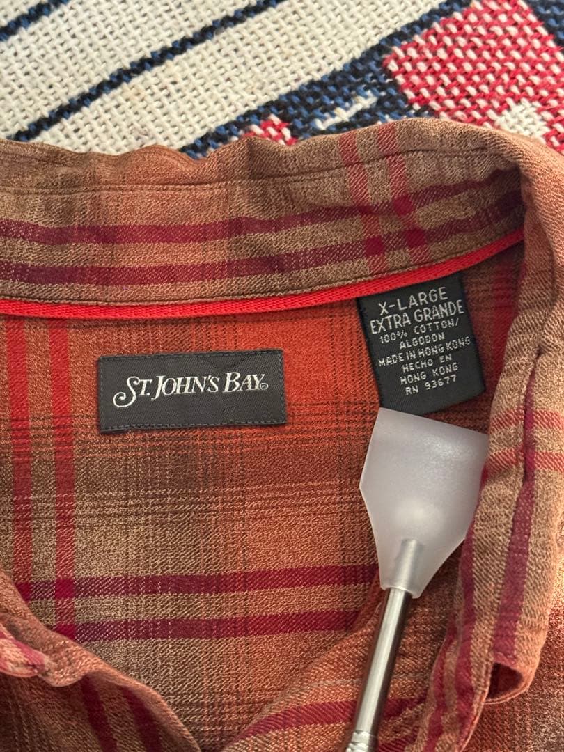 【古着】St.John's Bay セントジョンズベイ オンブレシャツ