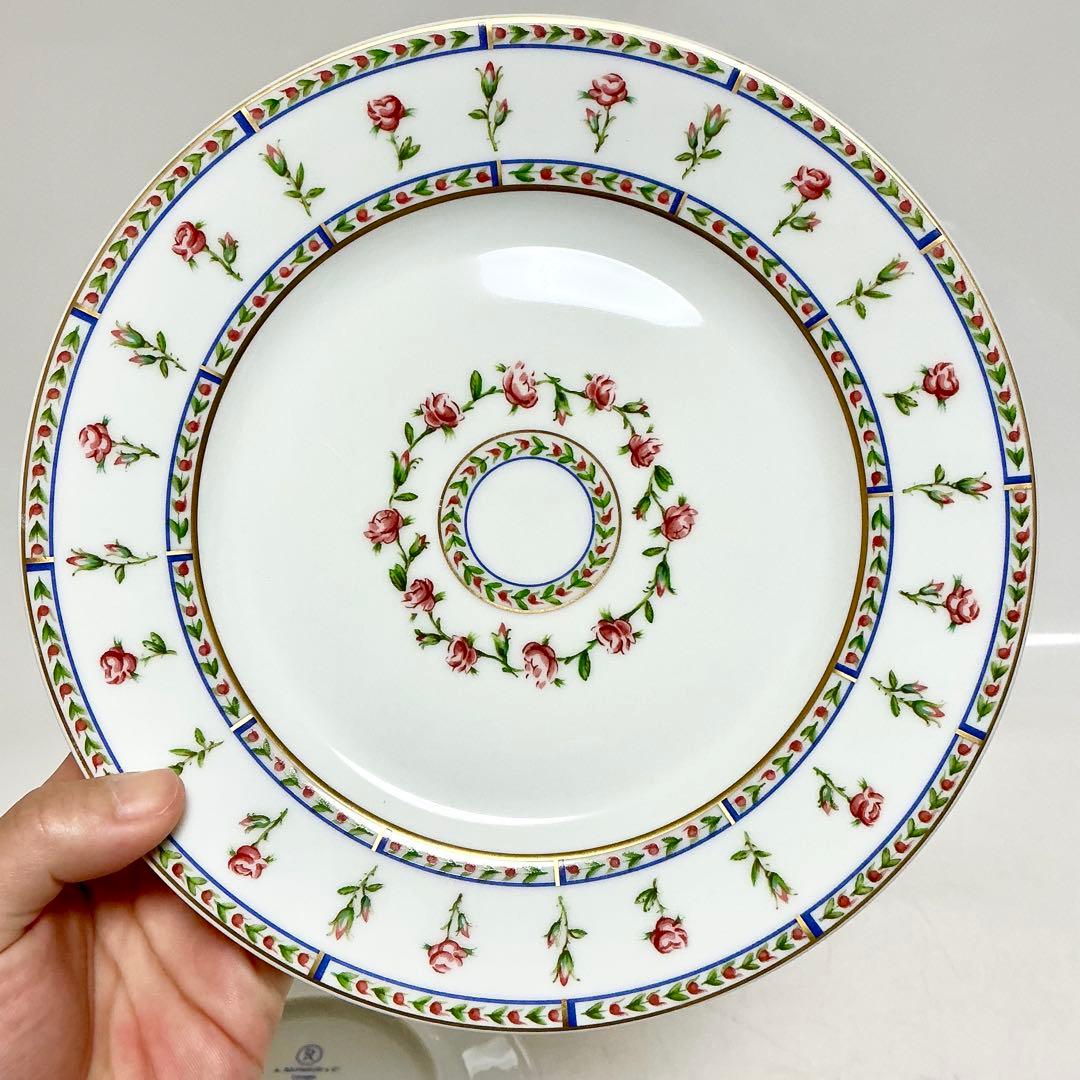 リモージュ　A. RAYNAUD & C° レイノー　薔薇の物語　シリーズ　皿