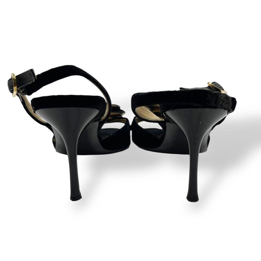 靴 Vintage Chanel Camellia Sandals 36