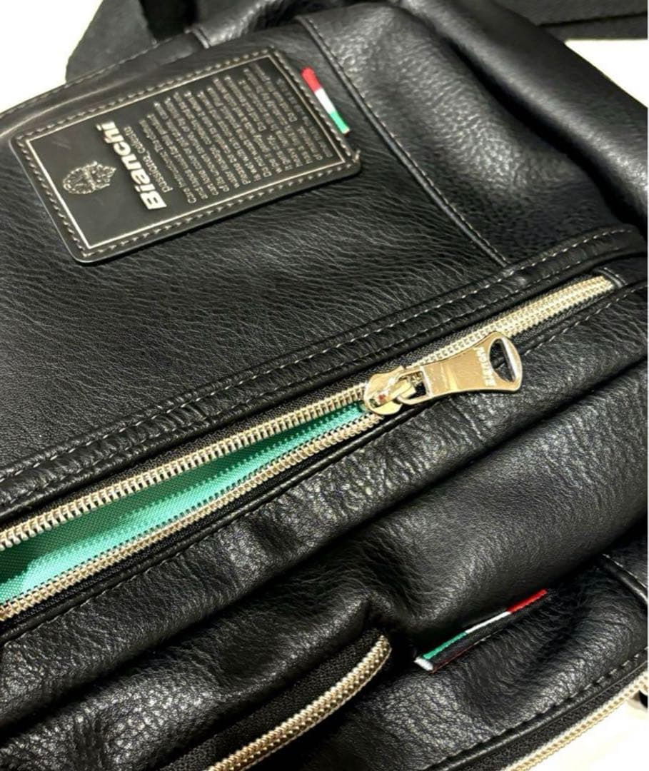 美品 Bianchi ビアンキ ボディバッグ ショルダーバッグ TBPI-12