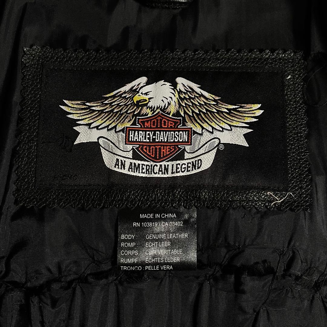 ハーレーダビットソン レザージャケット ライダースジャケット カスタム品