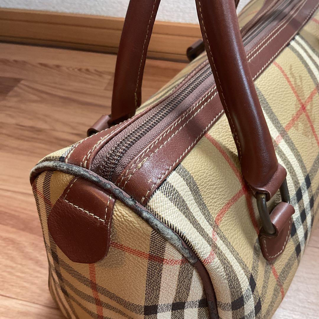 Burberry バーバリー　ボストンバッグ　チェック柄