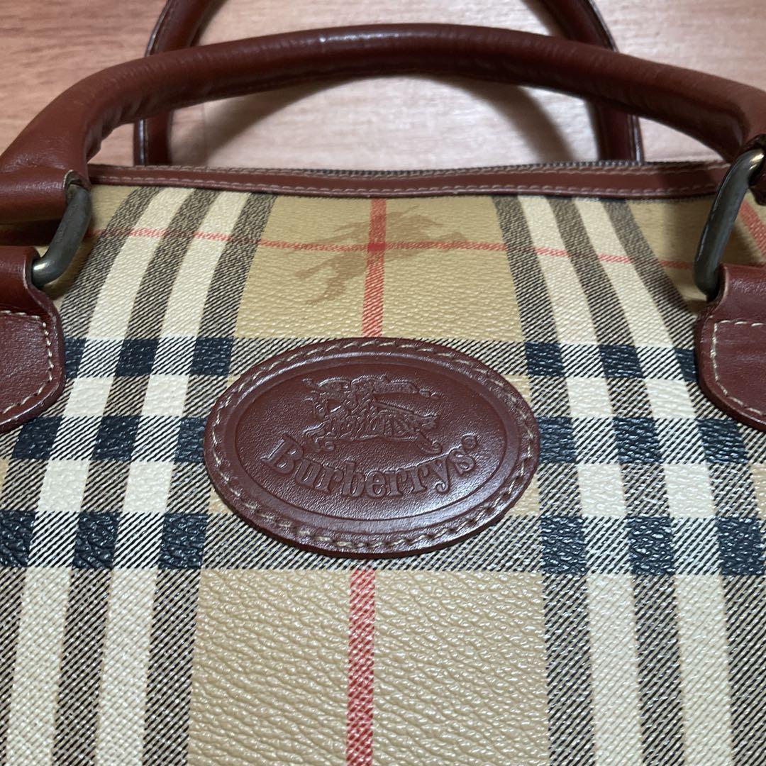 Burberry バーバリー　ボストンバッグ　チェック柄