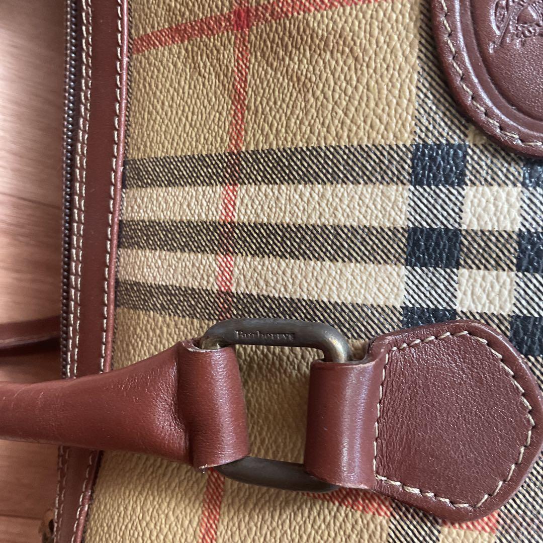 Burberry バーバリー　ボストンバッグ　チェック柄