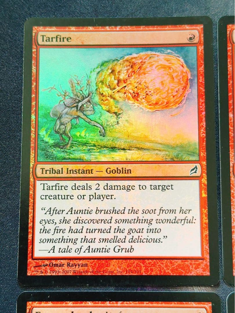 【foil】タール火　4枚セット　多言語4種類