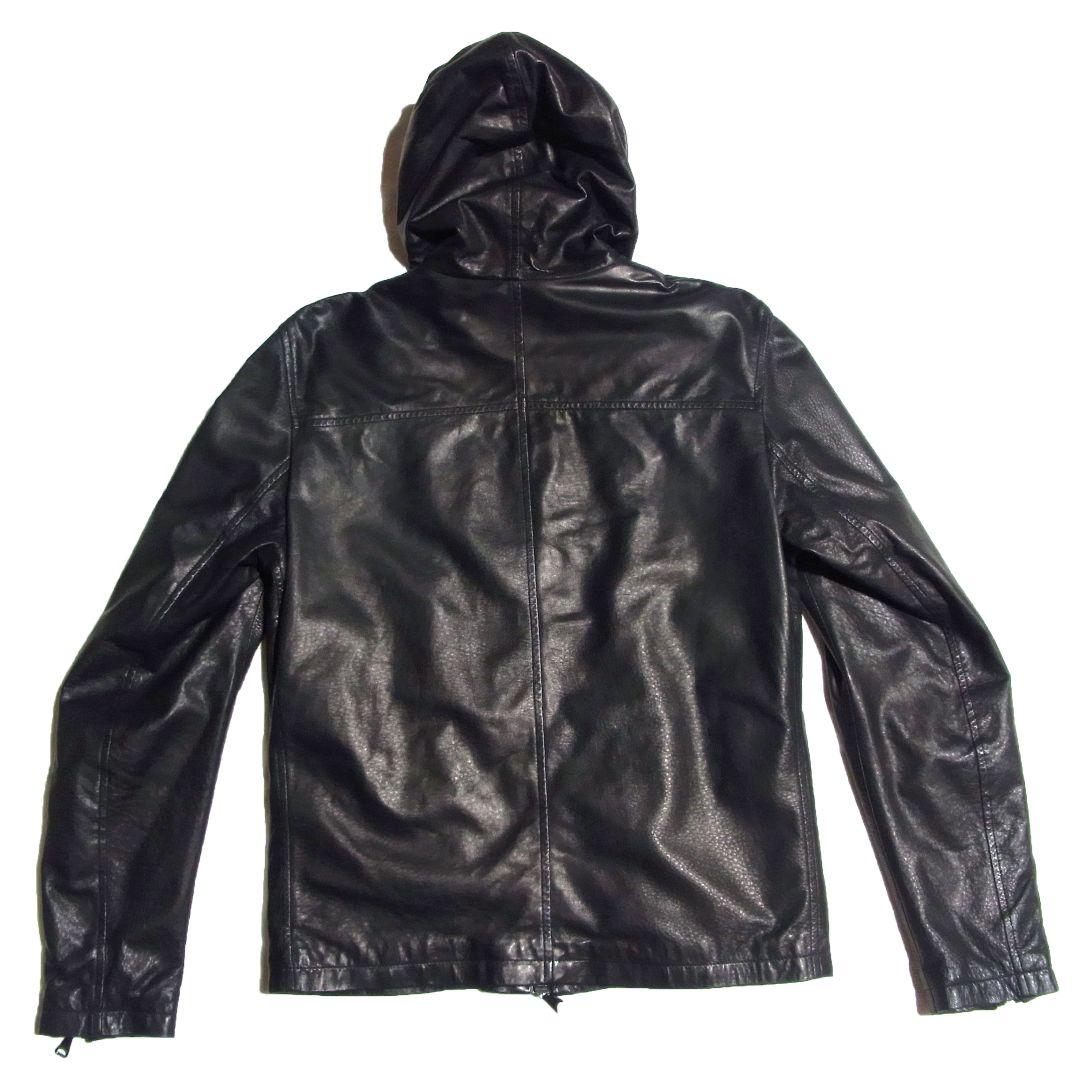 ring 別注 エンメティ ITALO イタロ ラムレザー ジャケット パーカー