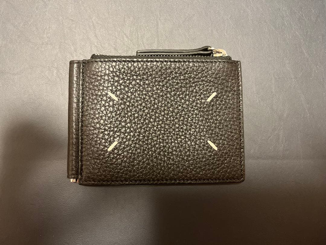 Maison Margiela 黒 レザー マネークリップ