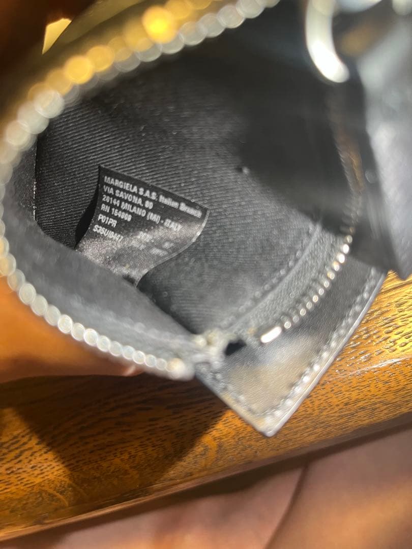 Maison Margiela 黒 レザー マネークリップ