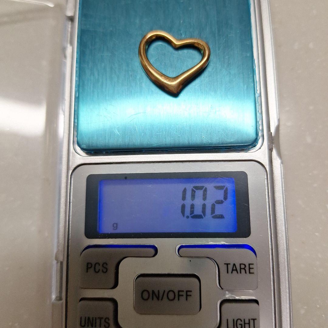 k18. ptコンビのハートペンダントトップ