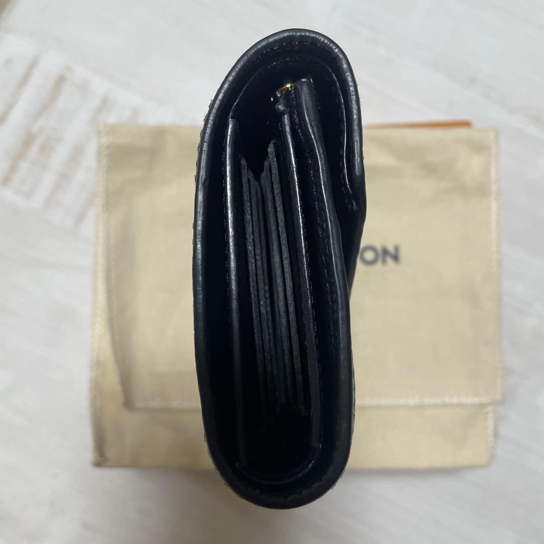 良品　ルイヴィトン アンプラント ポルトフォイユ ヴィクトリーヌ 黒