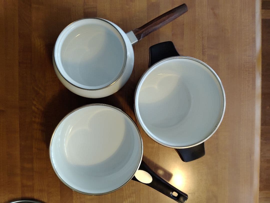 西ドイツ ビレロイ&ボッホ ASTA ホーロー両手鍋 片手鍋 3点セット