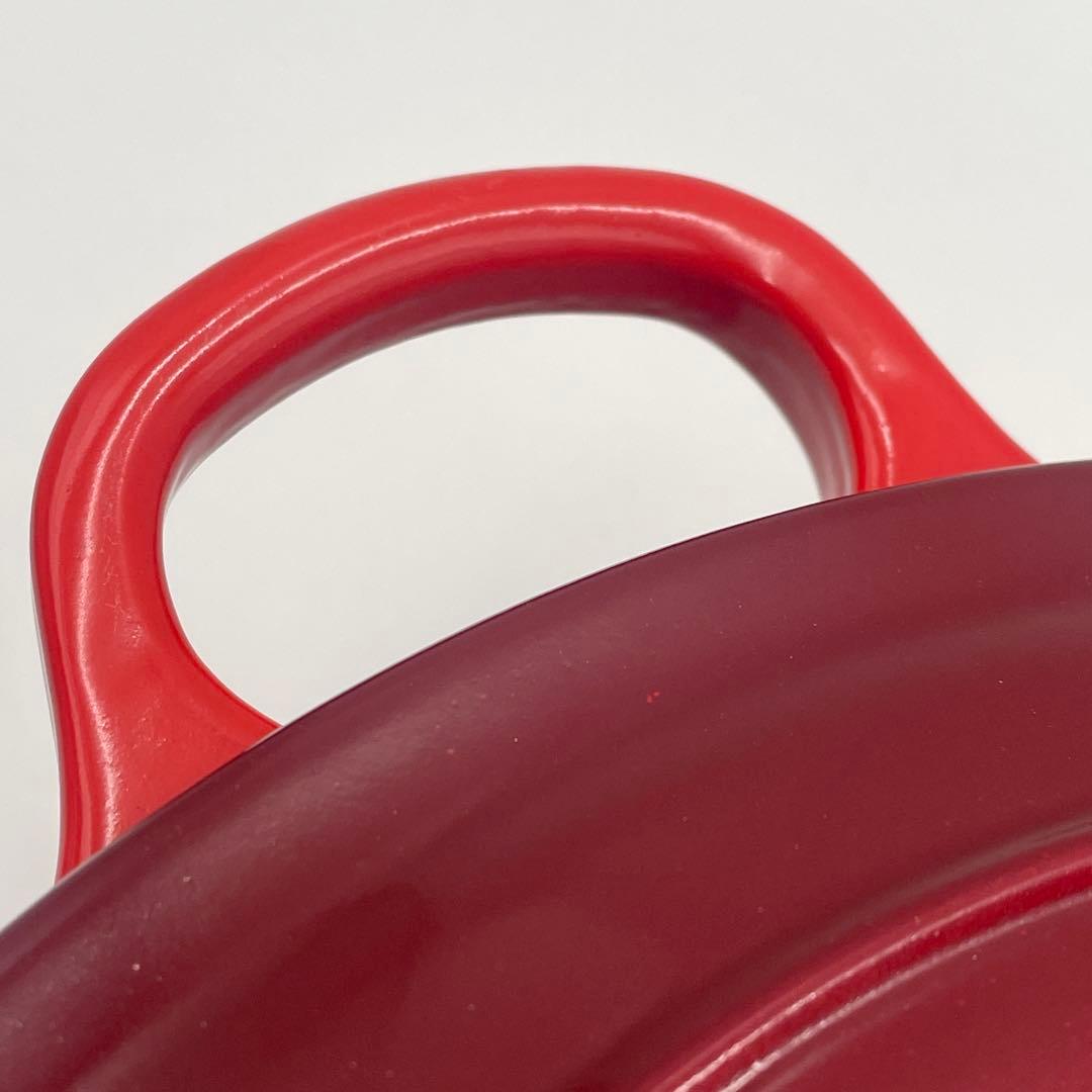美品　LE CREUSET ココット ロンド 24cm レッド
