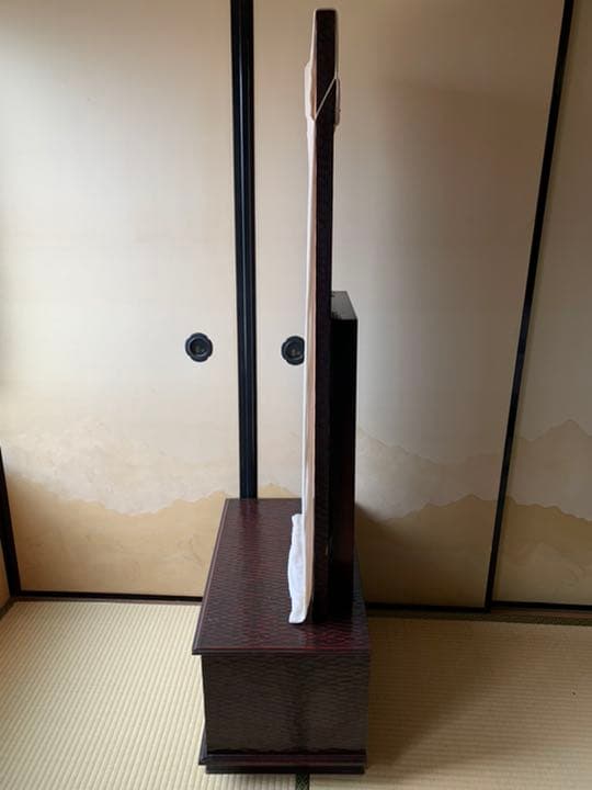 鎌倉彫 鏡台 ドレッサー 化粧台 一面鏡 メイク台