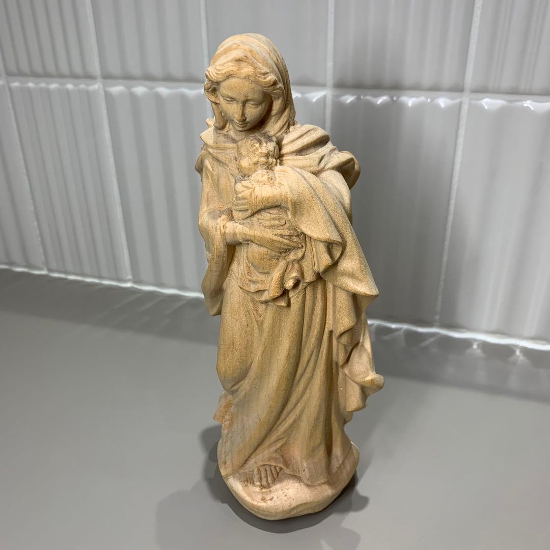 稀少✨最高級品　Lepi 置物　木彫　聖母マリア　マリア像