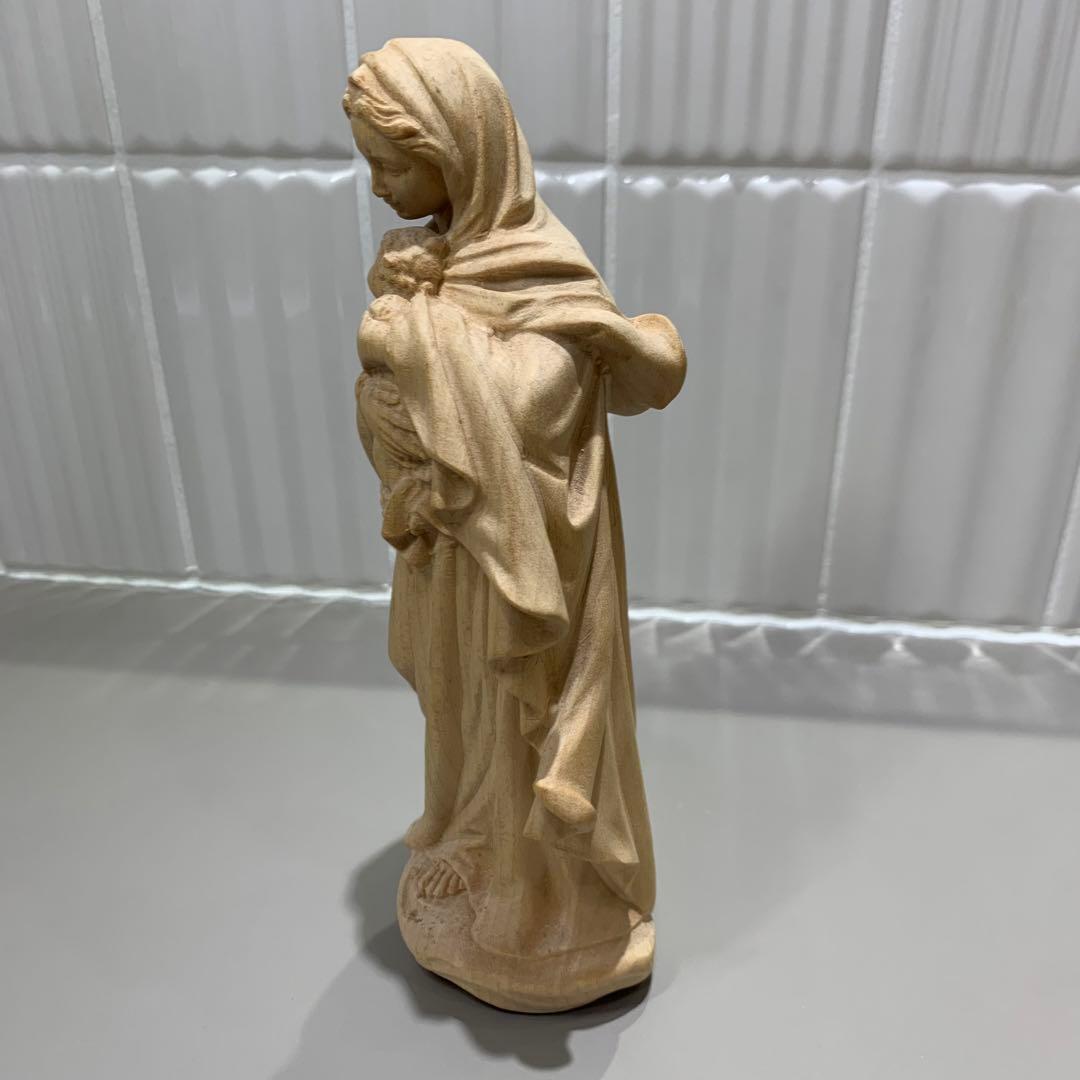 稀少✨最高級品　Lepi 置物　木彫　聖母マリア　マリア像