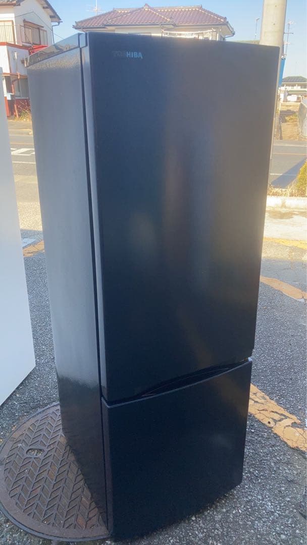 ビックサイズ2ドアTOSHIBA GR-17BS(K)ブラック冷蔵庫 2021年