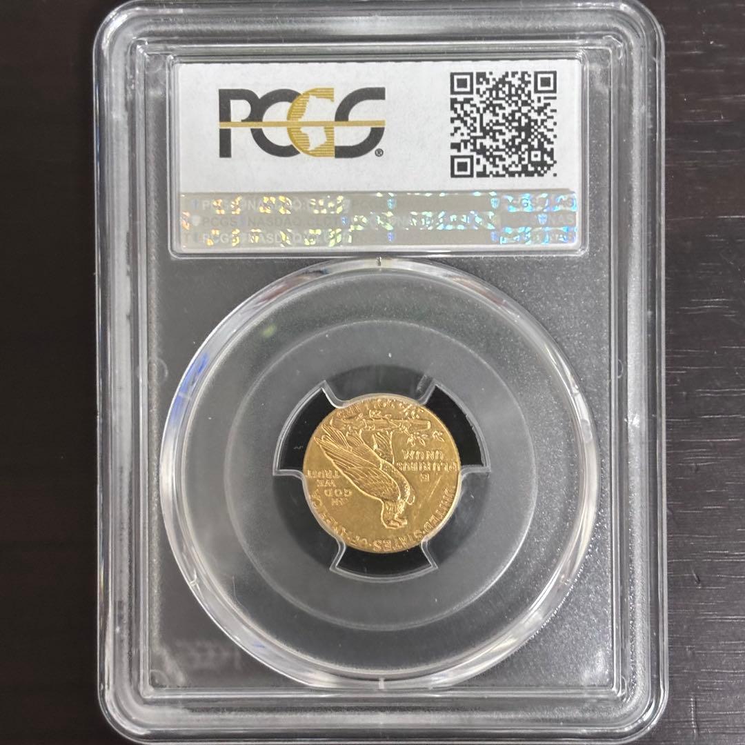 アメリカ　1912年 インディアンヘッド金貨 PCGS AU58