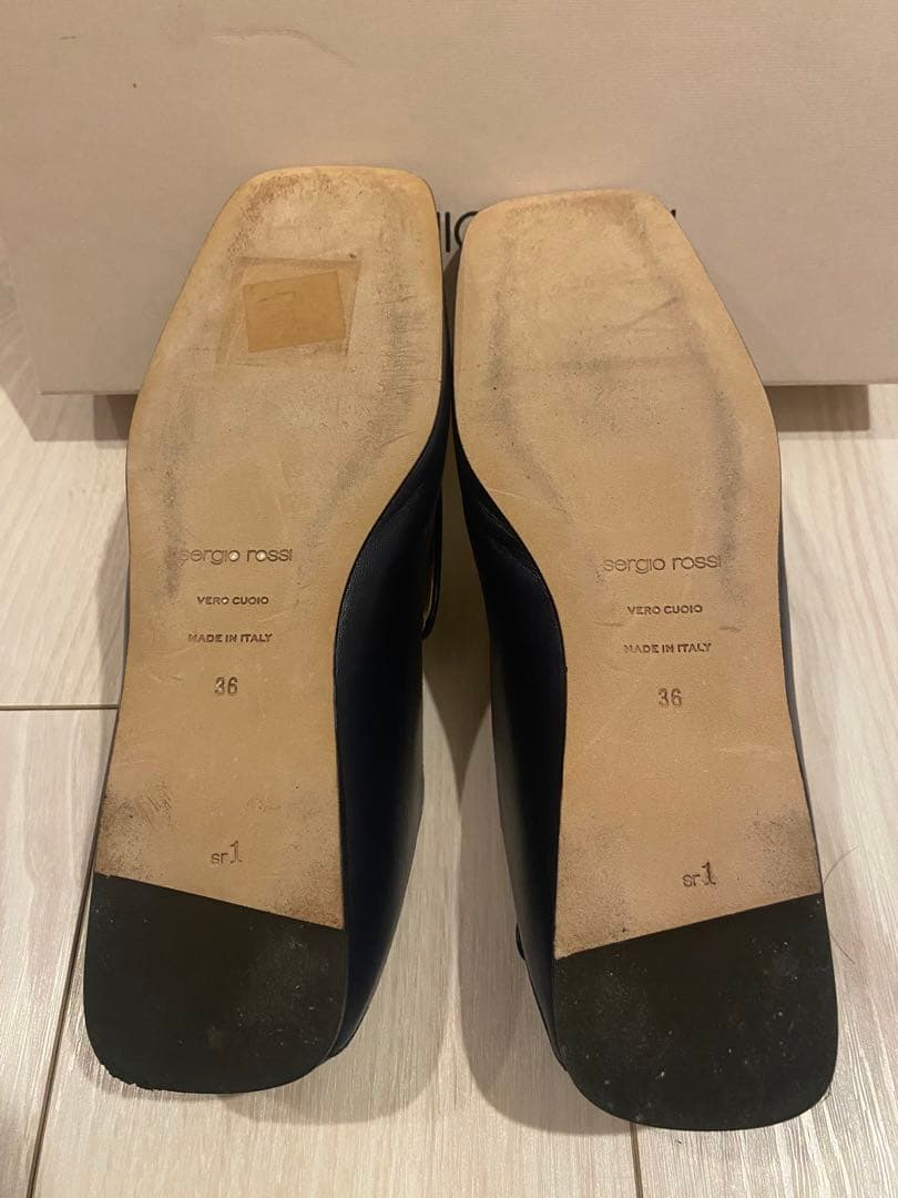 【Chagoma】sergio rossi ネイビー