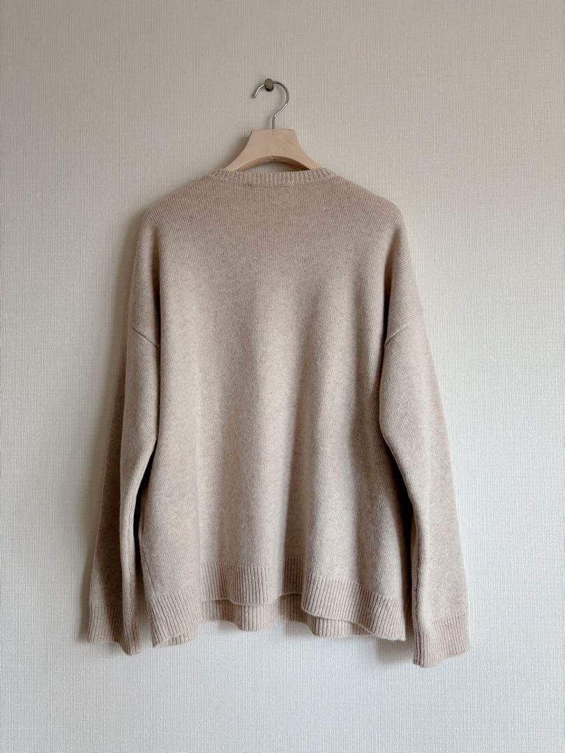 Max Mara マックスマーラ カシミヤ ビジュー ニット ベージュ S