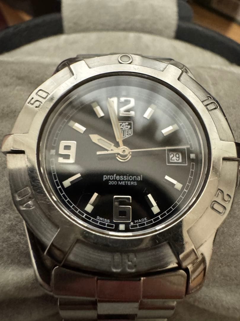 【超美品】タグホイヤー　エクスクルーシブ　WN1310ブラック文字盤　付属品有