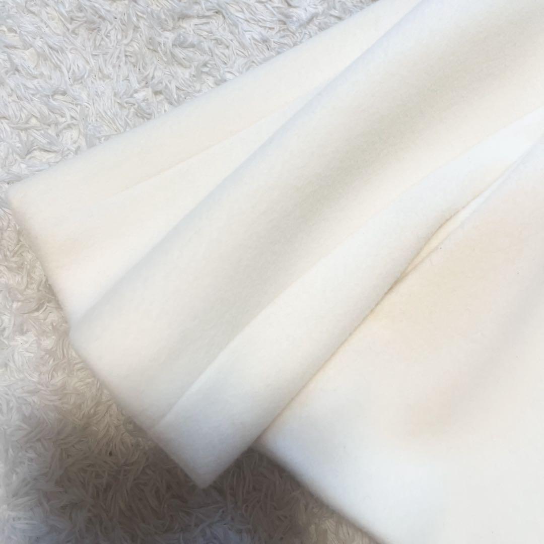 近年✨アナイ　ウールビーバーショートコート　ホワイト　36