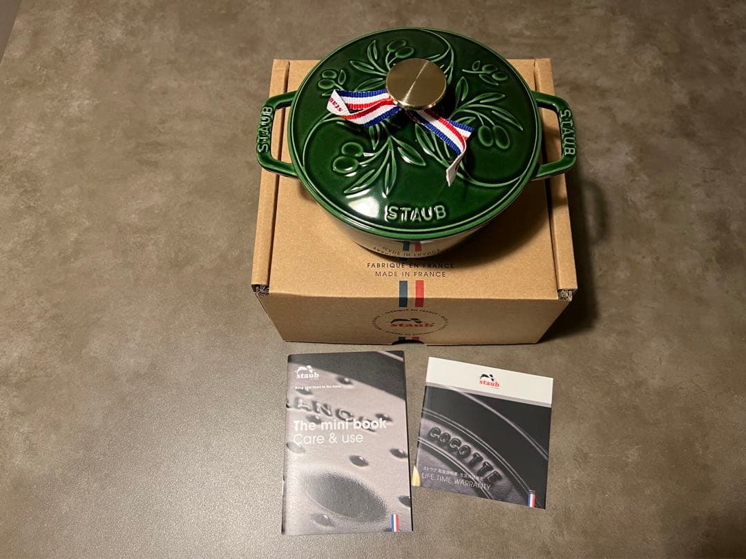 新品 ストウブ　数量限定　ストウブ　ワナベ　16cm オリーブ バジルグリーン