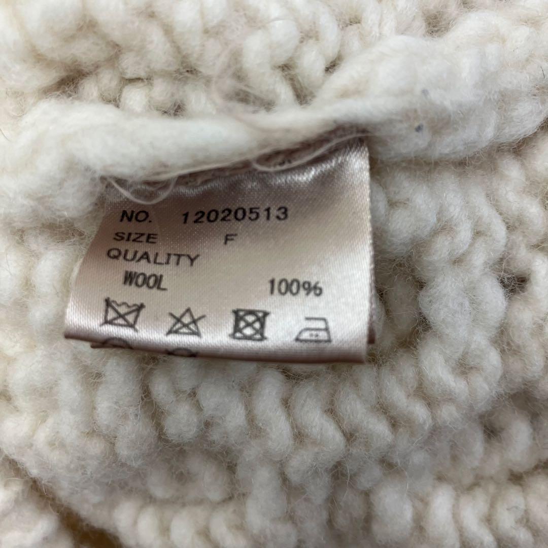 TODAYFUL トゥデイフル パターンハンドニット Fサイズ アイボリー