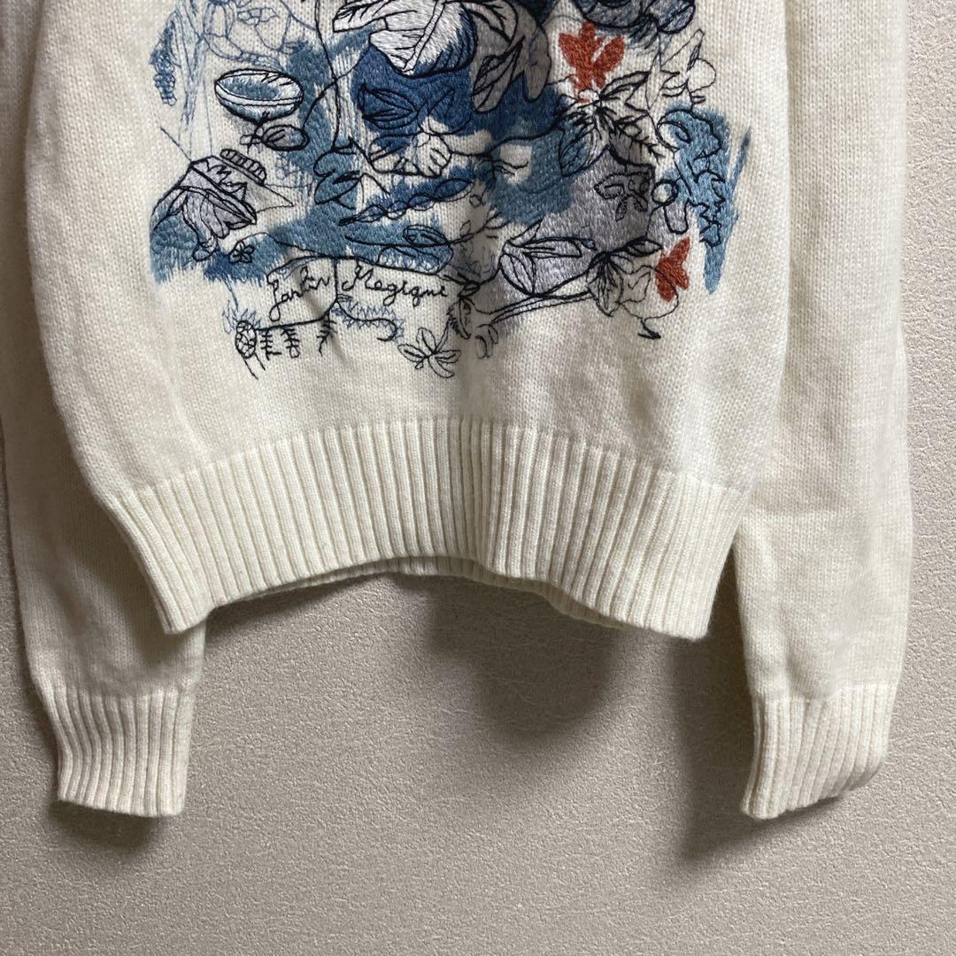 Christian Diorクリスチャンディオール　カシミヤ100%刺繍セーター