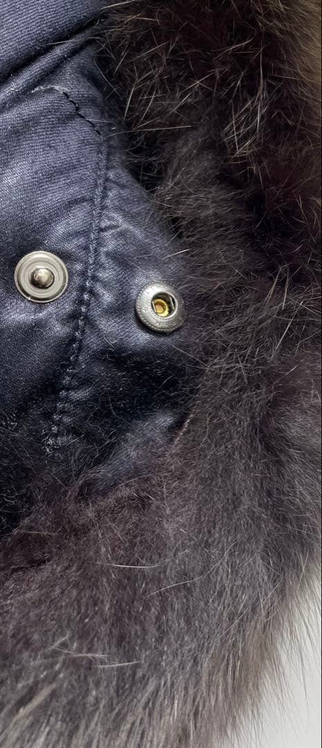 1/28に出品停止　【DUVETICA】ネイビー フォックスファー　サイズ38