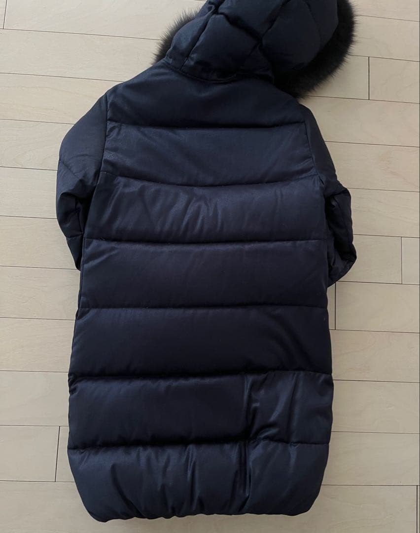 1/28に出品停止　【DUVETICA】ネイビー フォックスファー　サイズ38