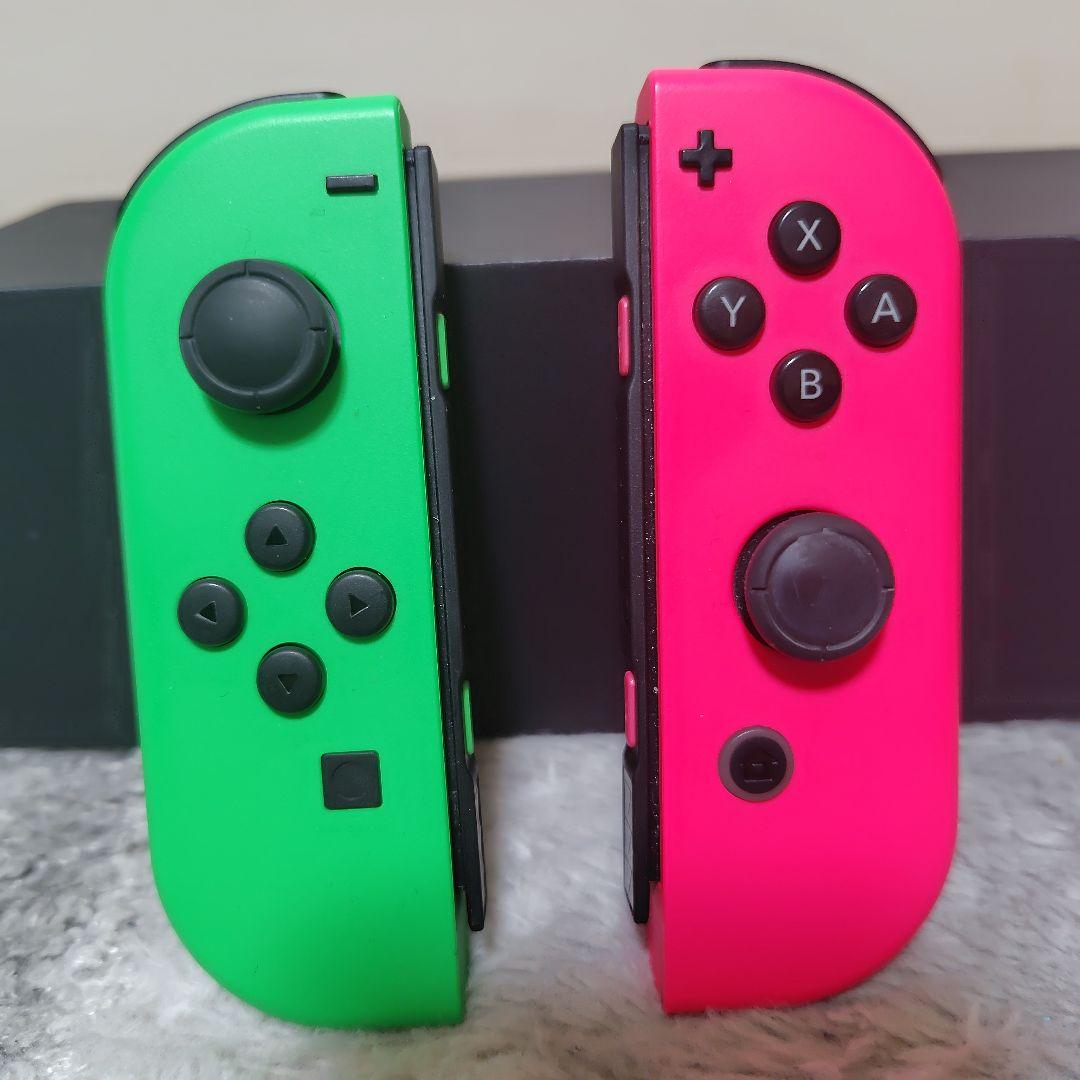 [訳あり]Nintendo Switch 本体+付属品一式 緑/ネオンピンク
