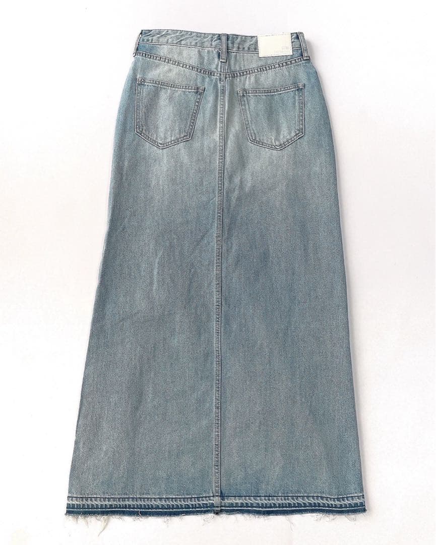 GYDA 新品 ダメージ スリット ロング デニム スカート