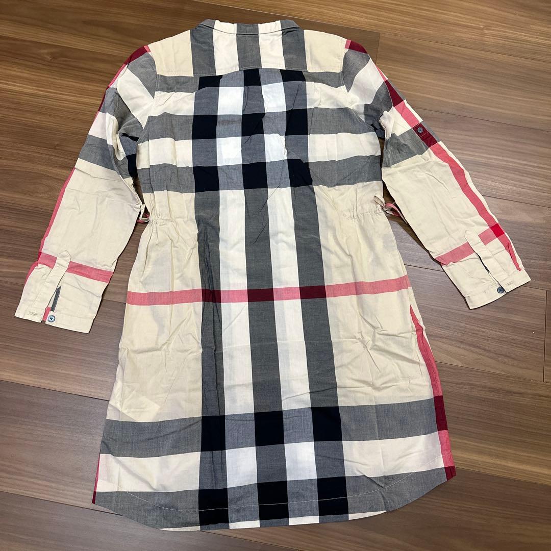 ゆ*ン様 Burberry Children チェック柄長袖ワンピース 160c