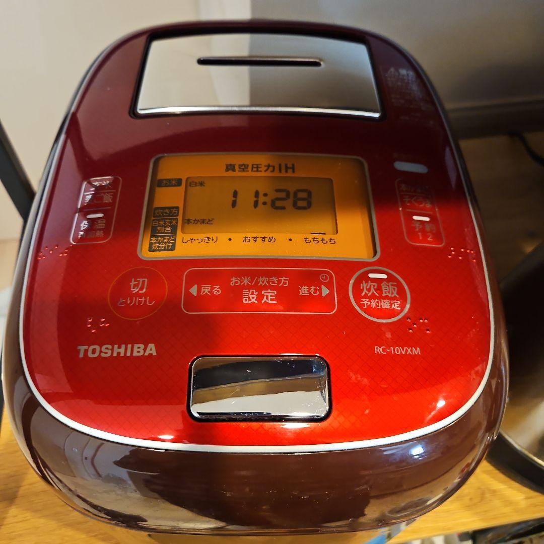 TOSHIBA RC-10XM 炊飯器 レッド
