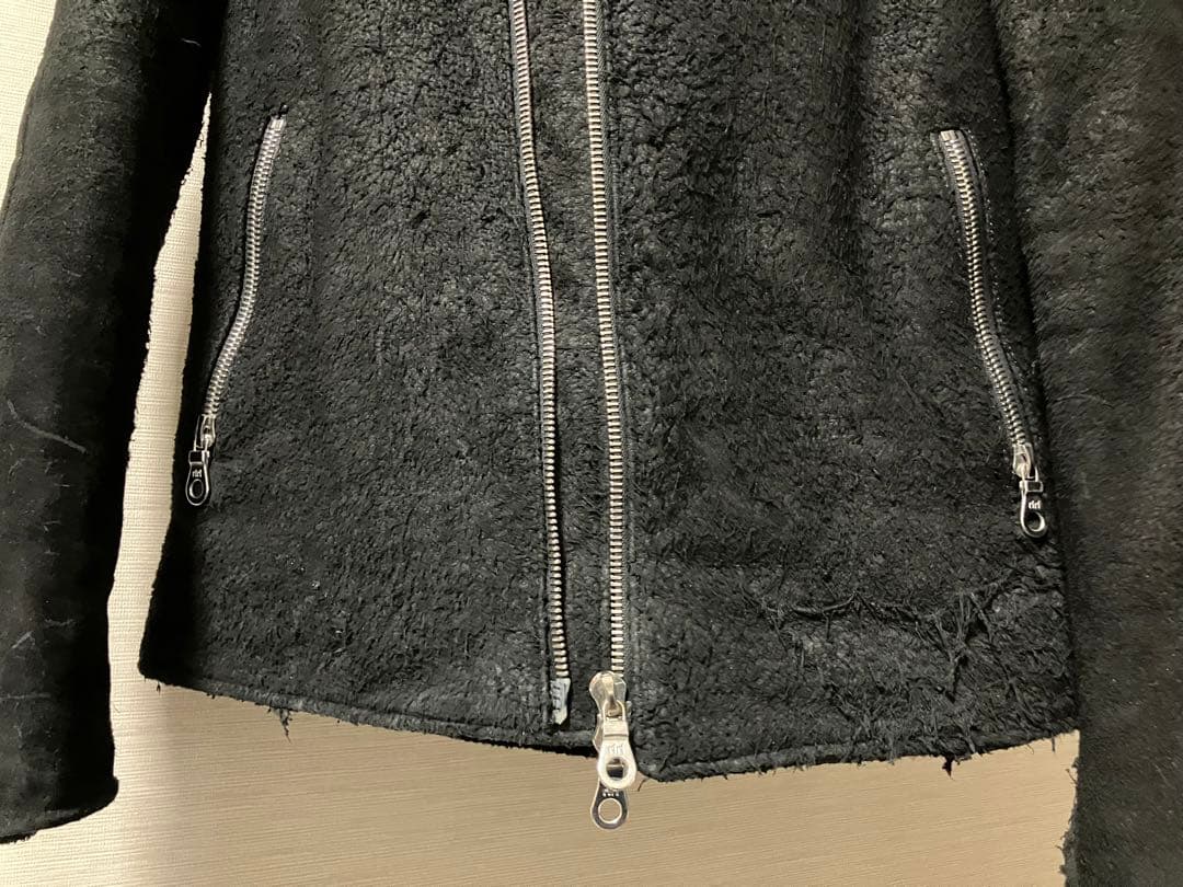 BACKBONEスエードシングルライダースジャケット北原哲夫バックボーンレザー