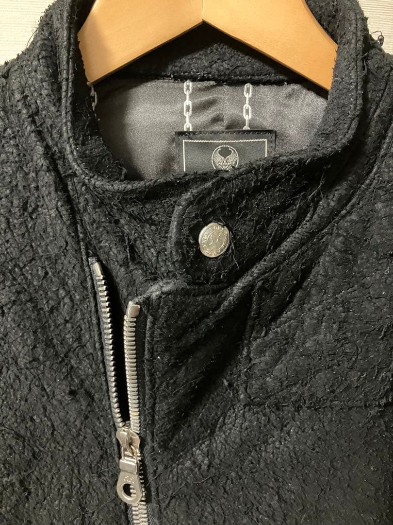 BACKBONEスエードシングルライダースジャケット北原哲夫バックボーンレザー