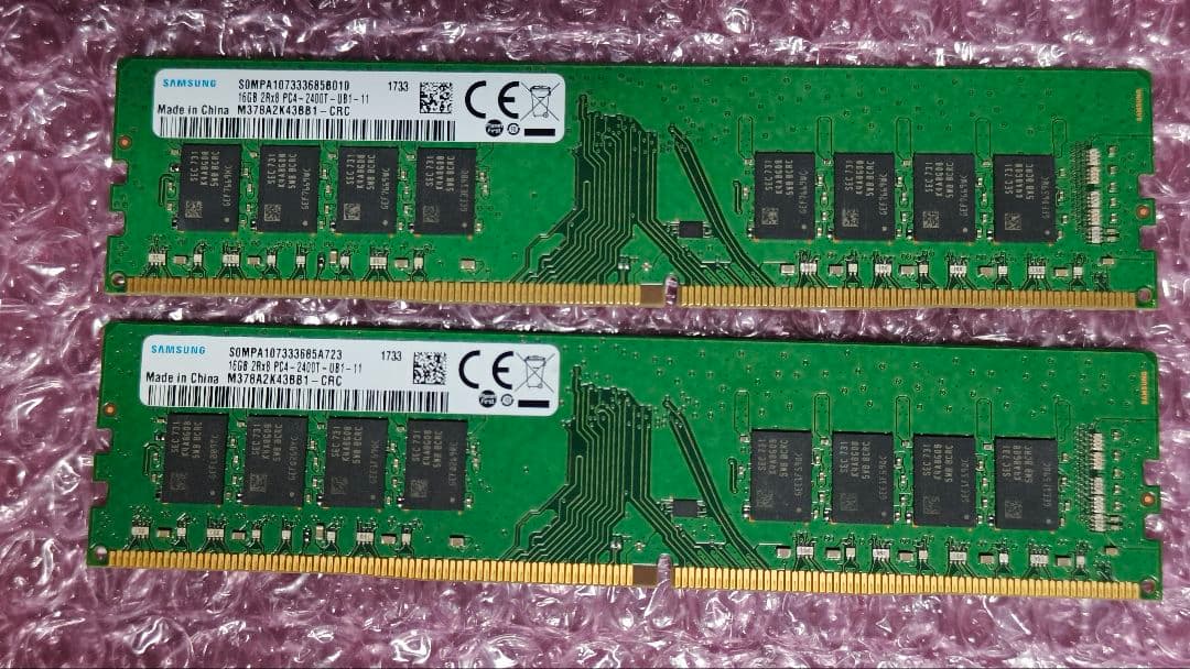 DDR4 16GBx2枚 32GB 動作確認済み ③
