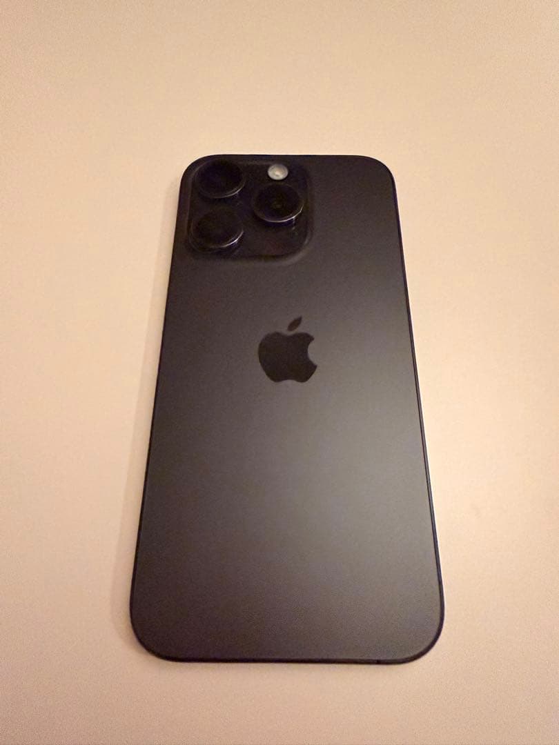 【美品】Apple iPhone 15 Pro ブラックチタニウム 128GB